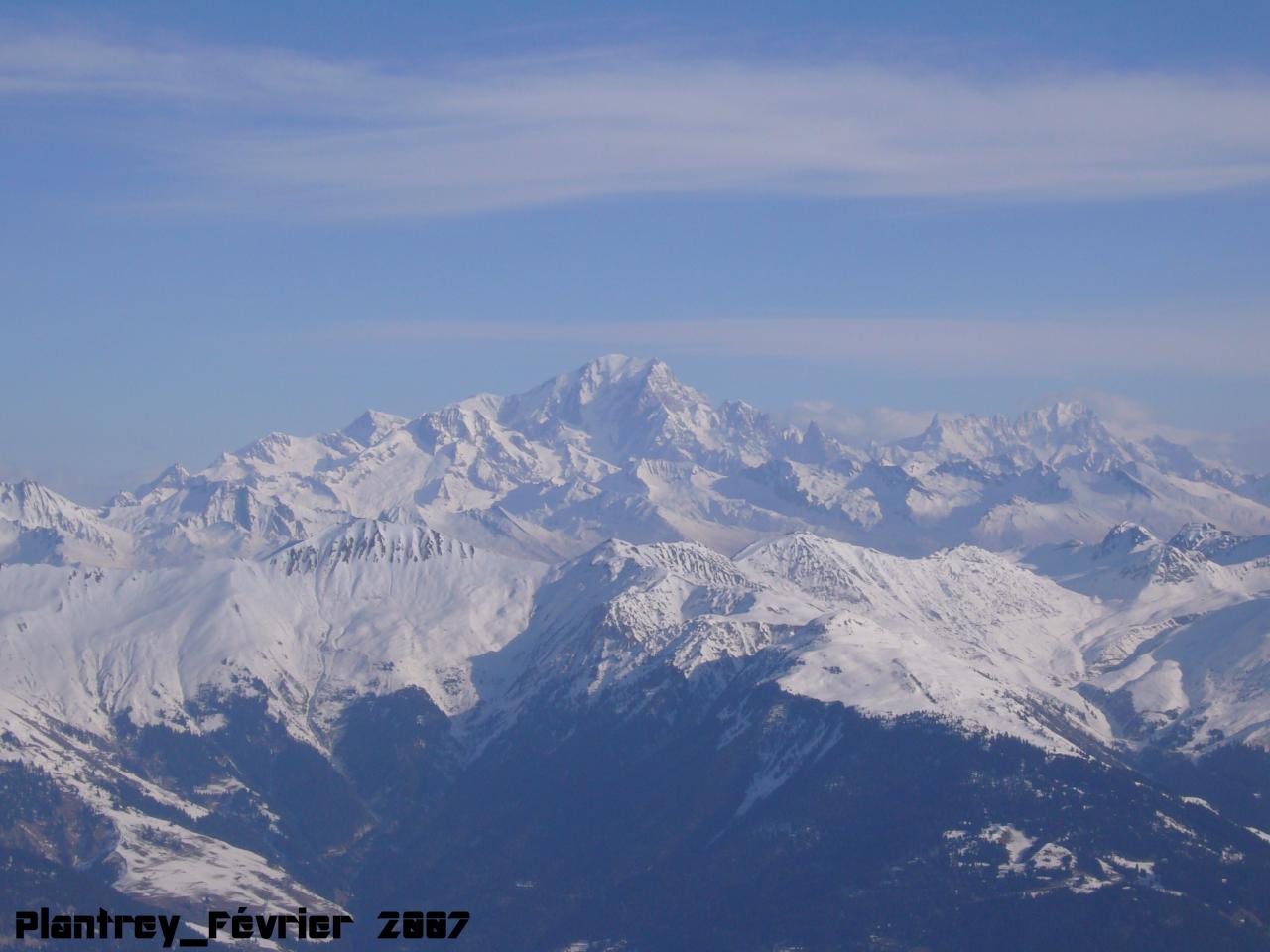 Mont Blanc depuis Courchevel